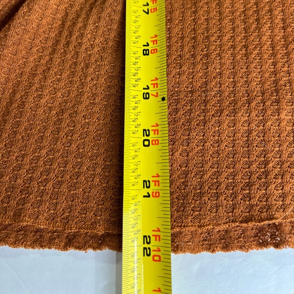 Umgee M waffle knit floral leopard ruffle flutter sleeve leopard casual boho - Picture 8 of 8